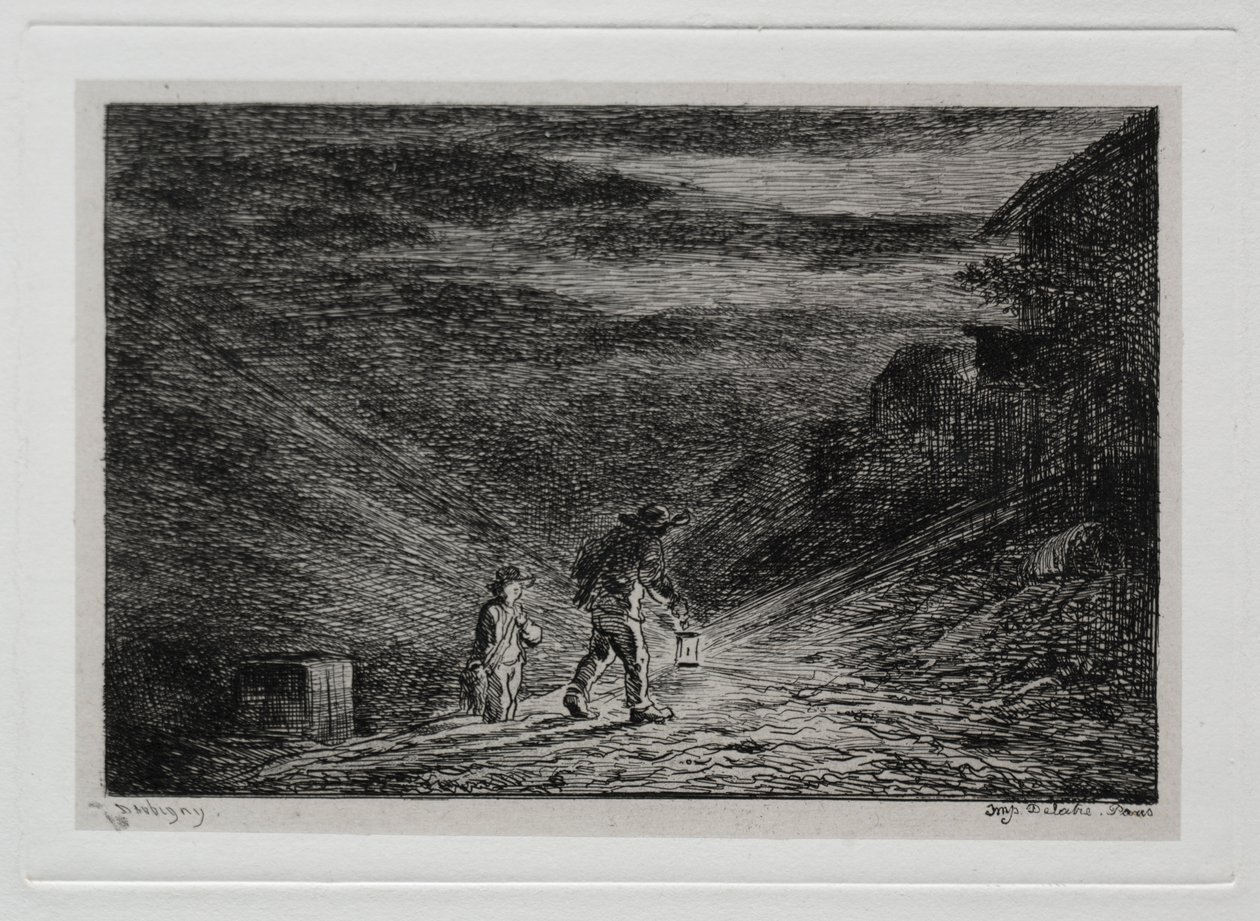De Boottocht: De Zoektocht naar een Herberg door Charles Francois Daubigny