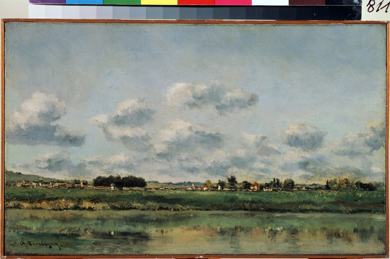 De oevers van de Loing door Charles Francois Daubigny