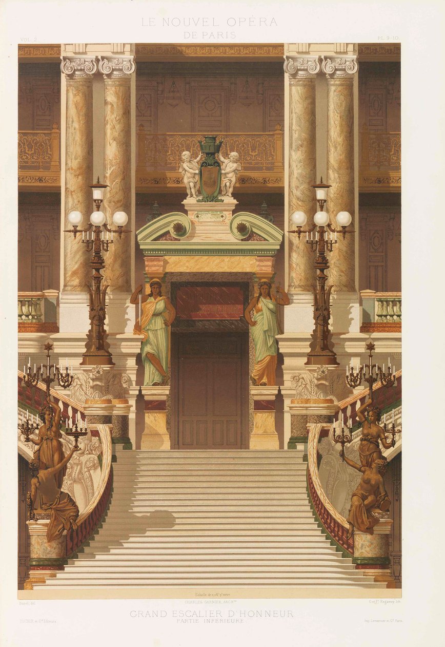 De nieuwe Opera van Parijs, 1880 door Charles Garnier
