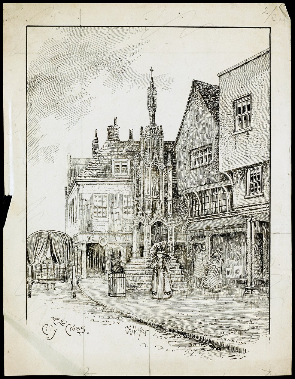 Butter Cross, High Street, Winchester, Hampshire door Charles George Harper