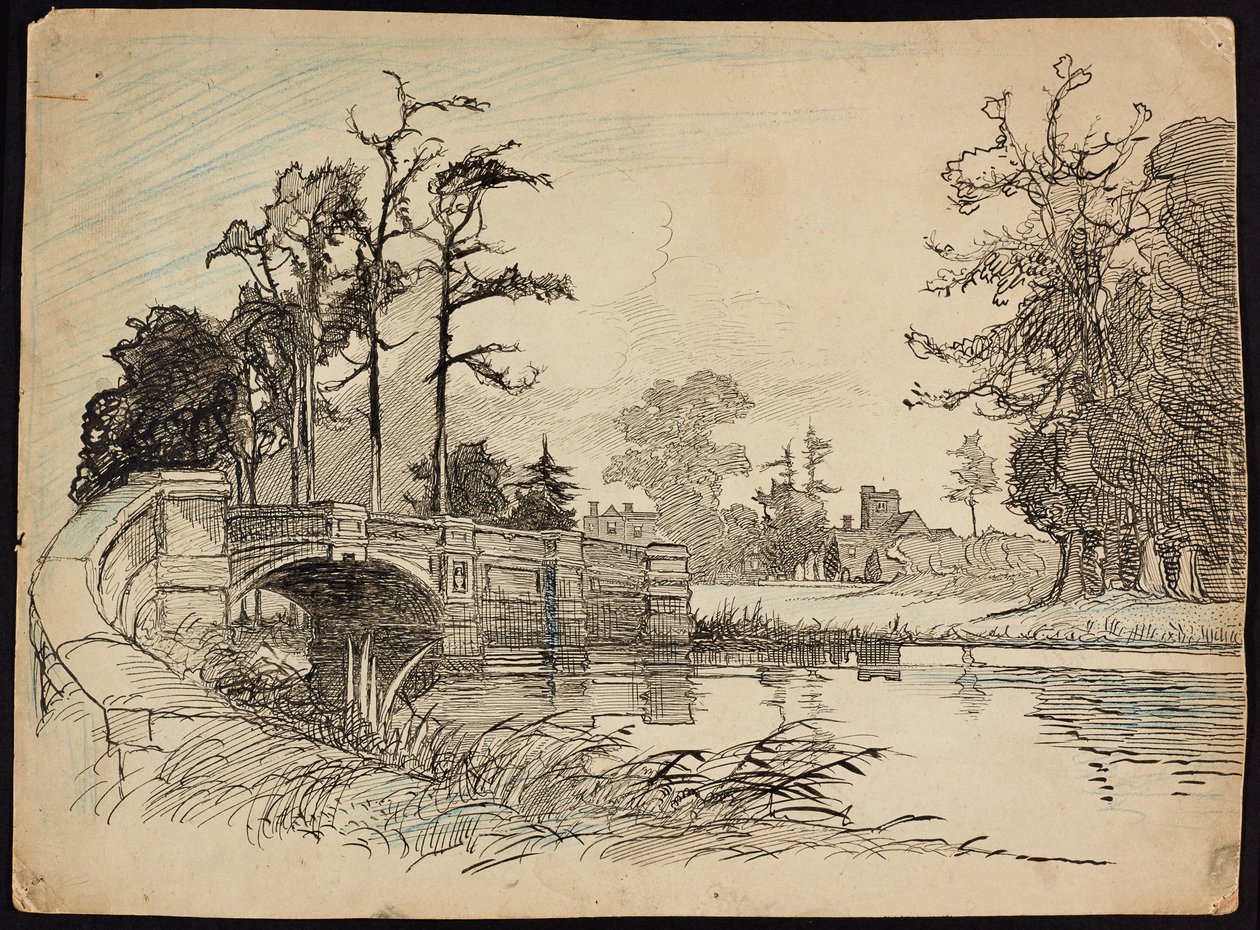 Cranford Park Brug, Hillingdon, Londen, 1892-1933 door Charles George Harper