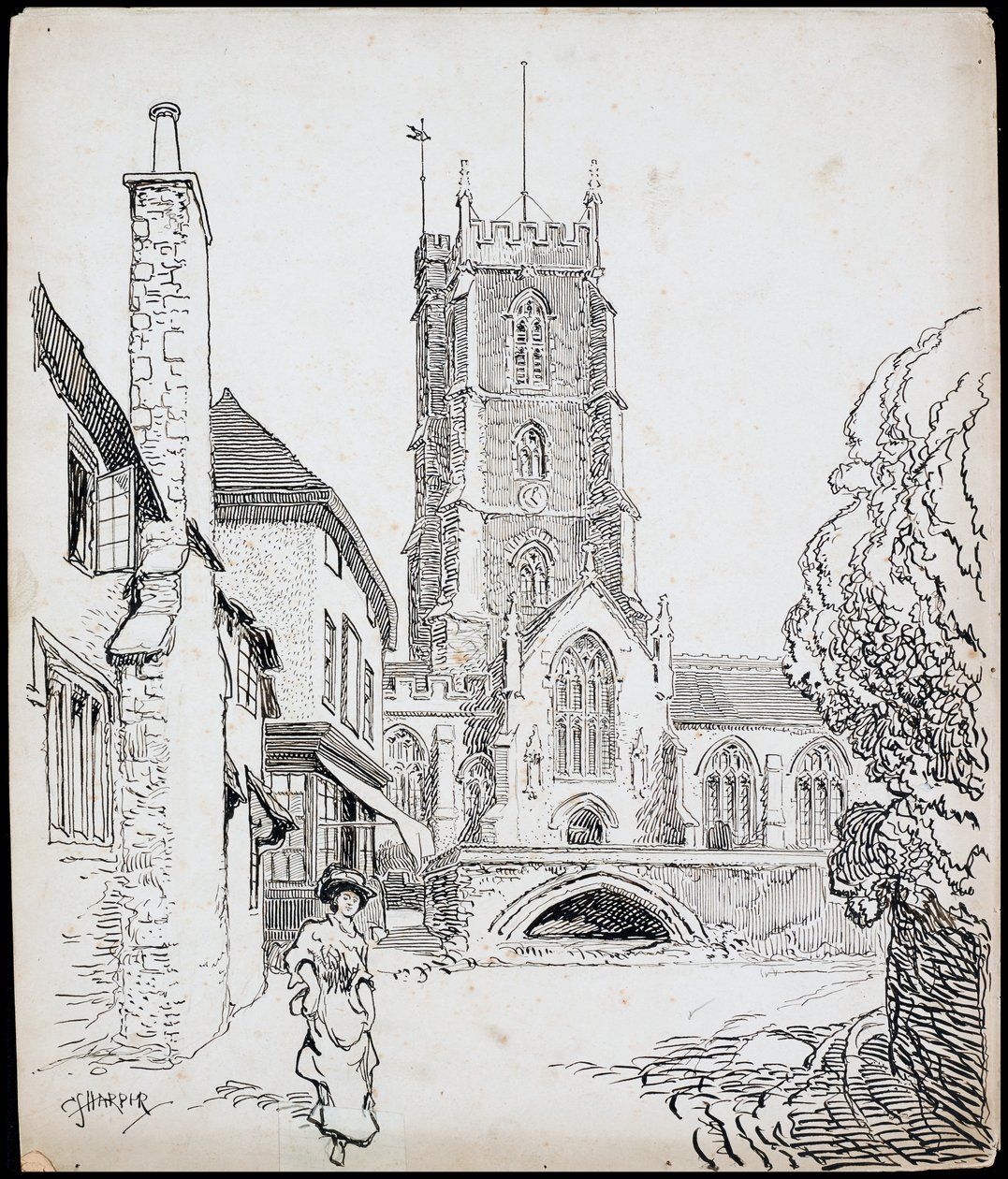 Priorijkerk van St George, Dunster, Somerset, 1892-1933 door Charles George Harper
