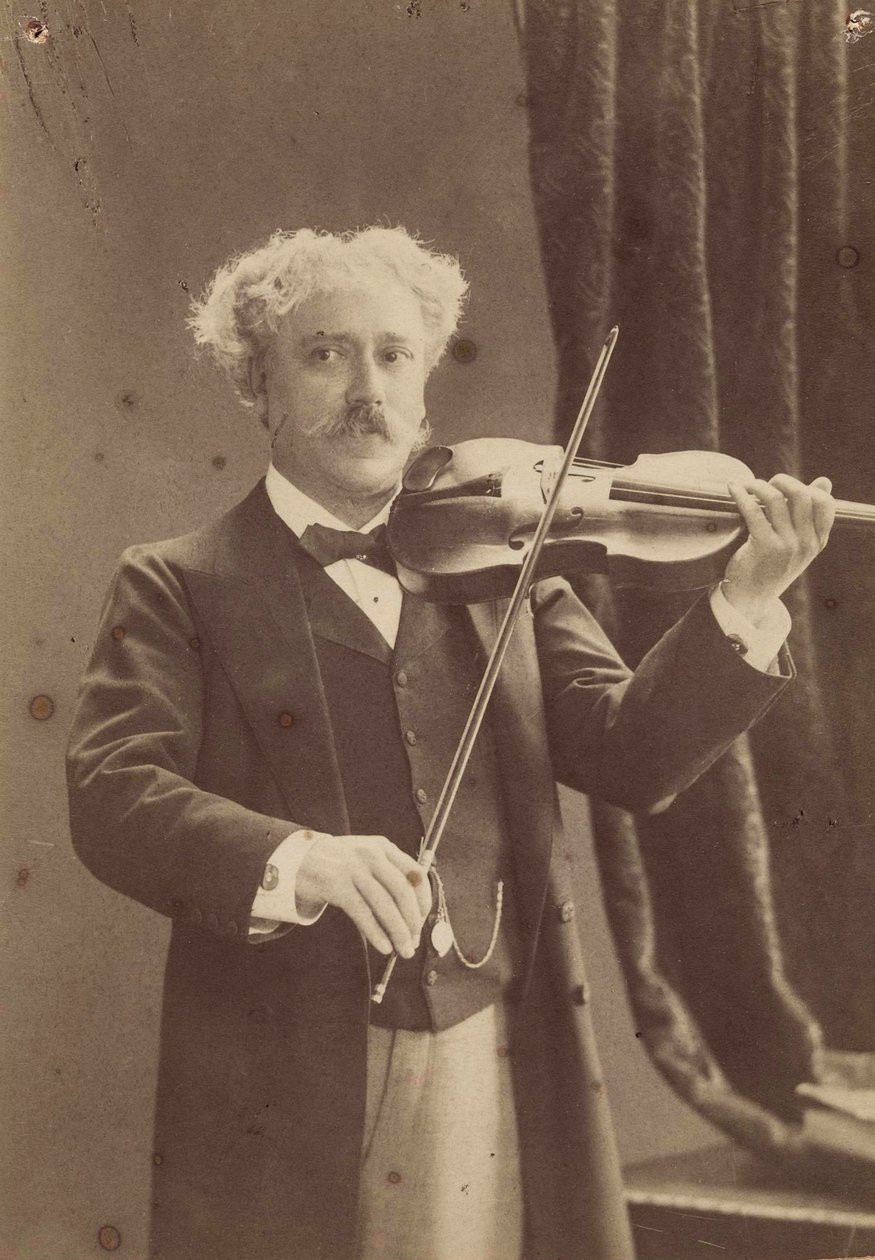 Portret van de violist en componist Pablo de Sarasate 1844-1908, c. 1890 door Charles Gerschel