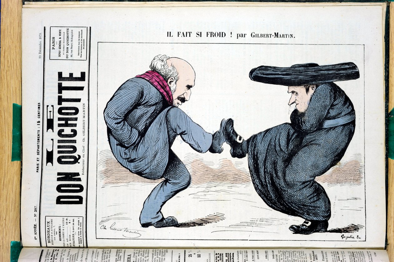 Omslag van Le Don Quixote, nummer 287, Satirisch in Kleuren door Charles Gilbert Martin