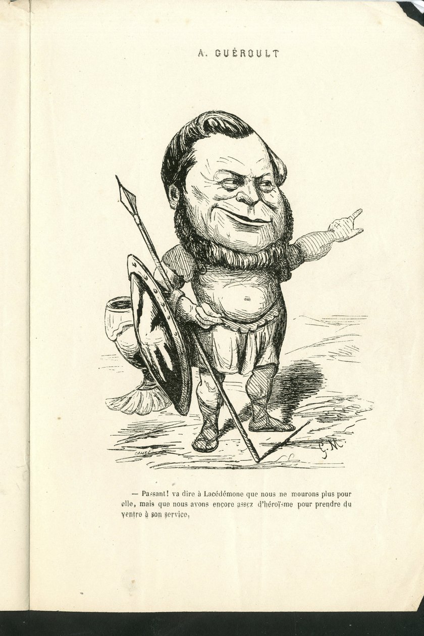Illustratie door Charles Gilbert-Martin (1839-1905) in Hedendaagse Grimassen door Charles Gilbert Martin