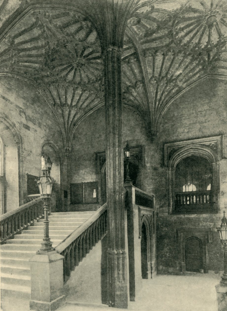Fan Pillar en dak buiten Christchurch Hall, 1902 door Charles Gillman and Co