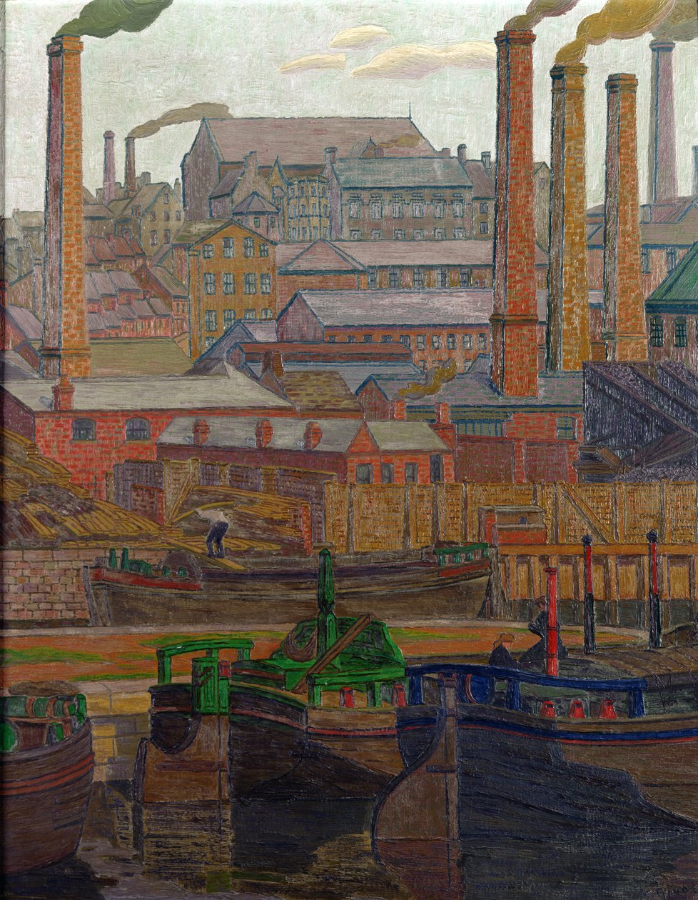 Leeds Kanaal door Charles Ginner