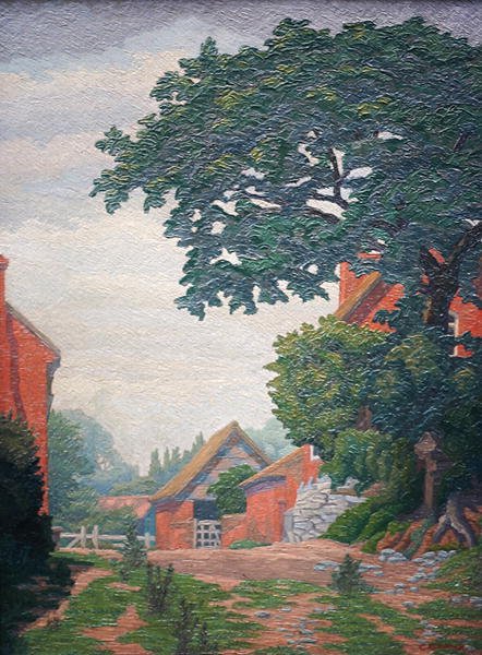Woodlane Farm, Bearley door Charles Ginner