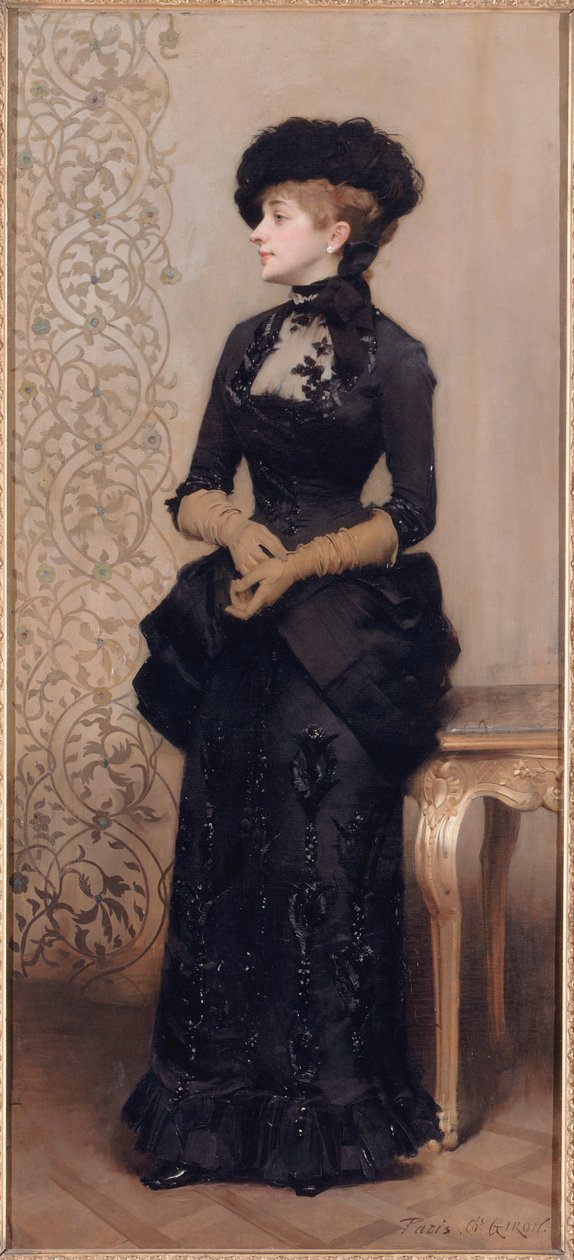 Frans: Femme aux gants, bekend als La Parisienne door Charles Giron