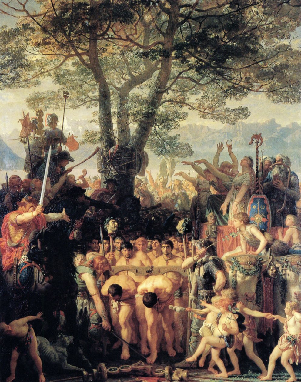 Frans: Les Romains passant sous le joug Romeinen onder het juk door Charles Gleyre