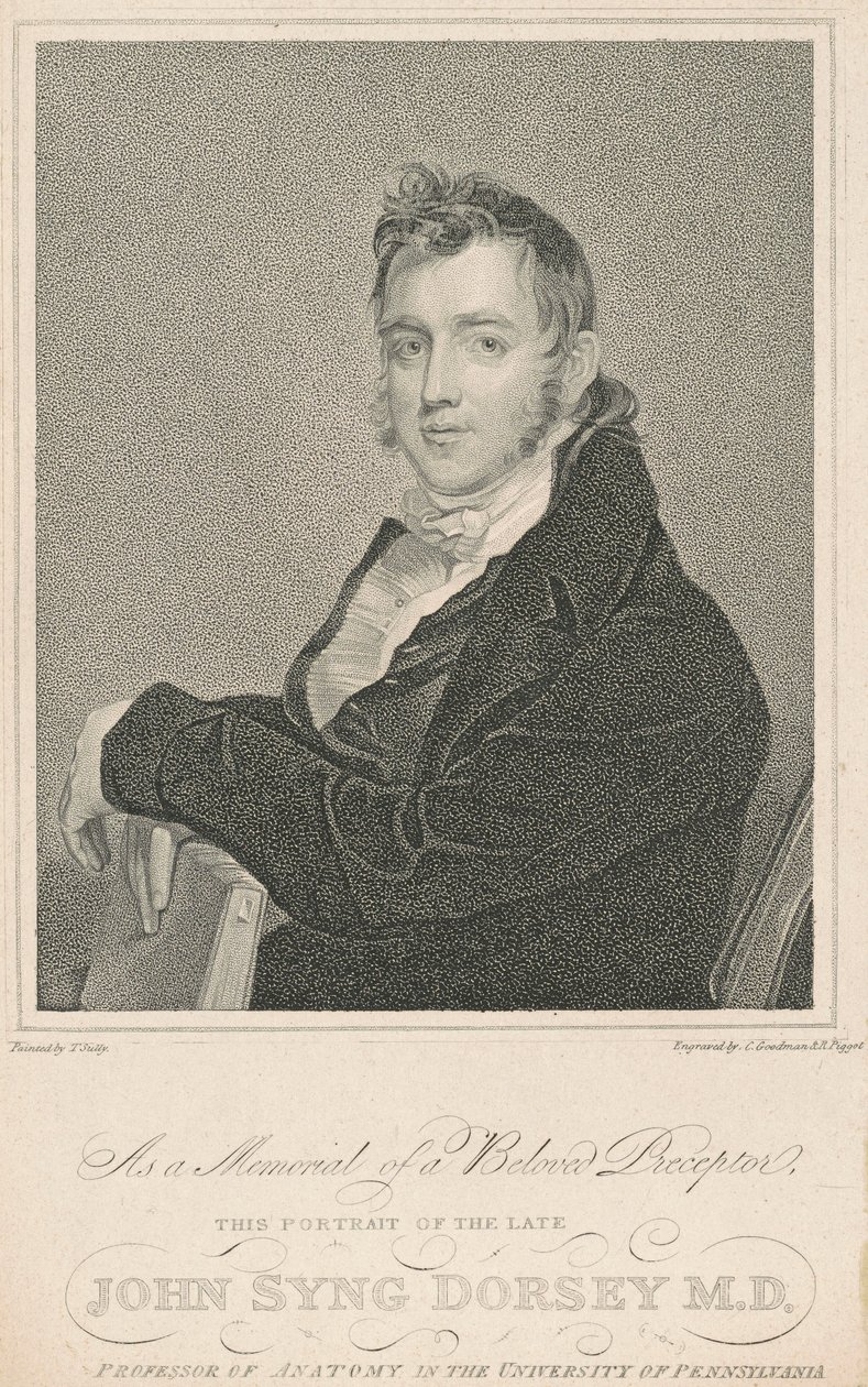 John Syng Dorsey, M.D. door Charles Goodman and Robert Piggot, after Thomas Sully