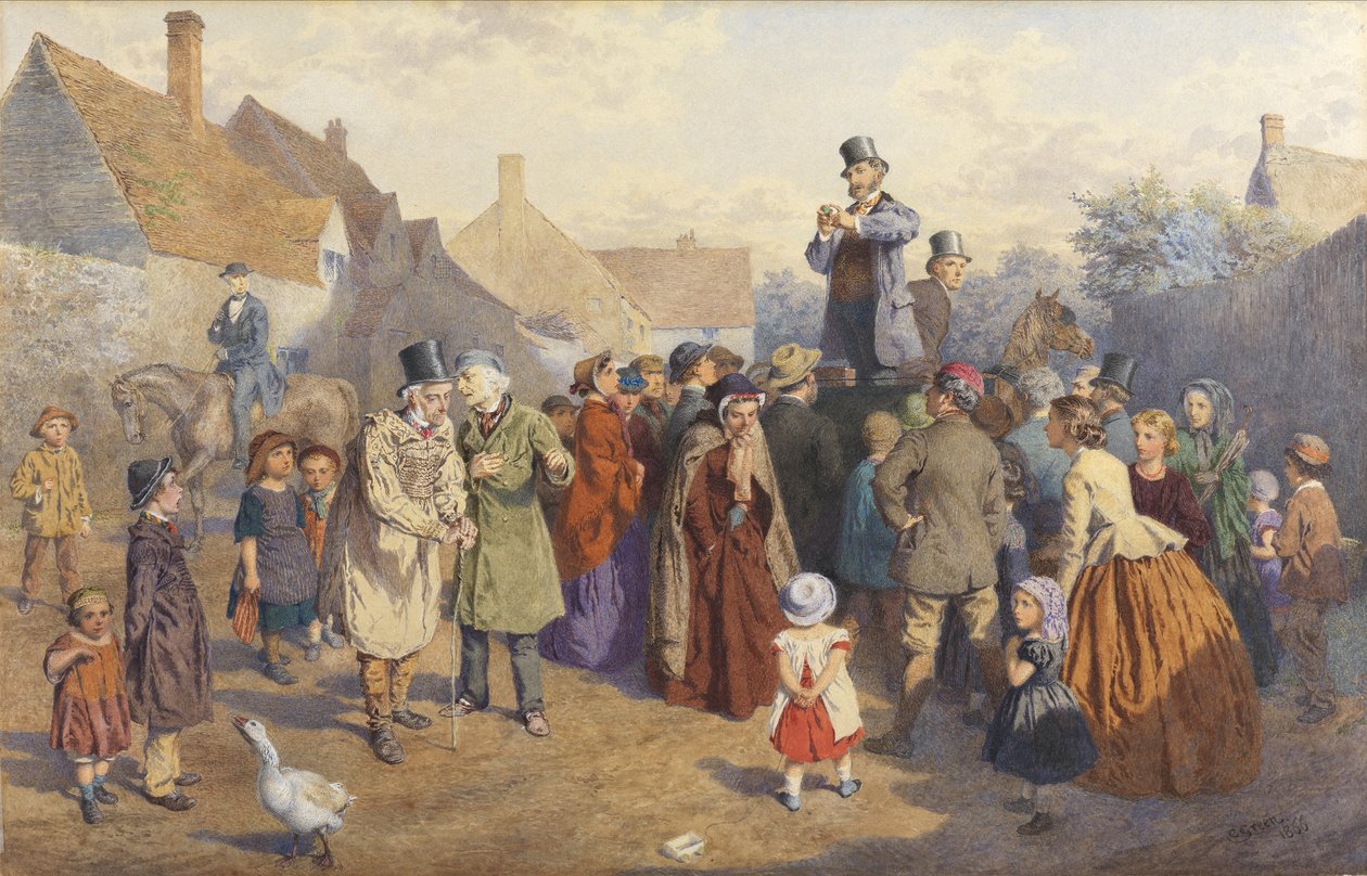 De kwakzalver, 1866 door Charles Green