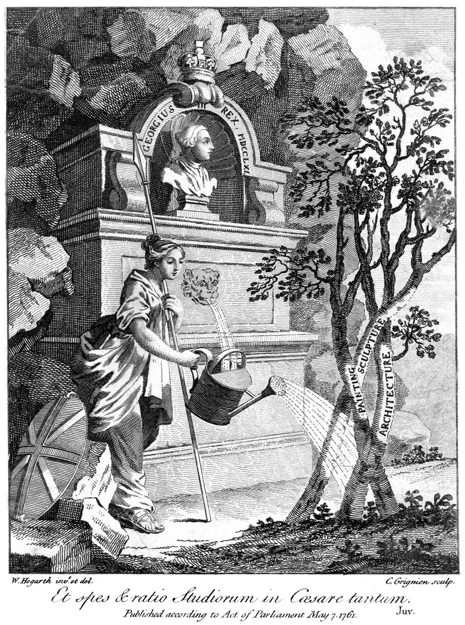 George III van het Verenigd Koninkrijk, 1761 door Charles Grignion