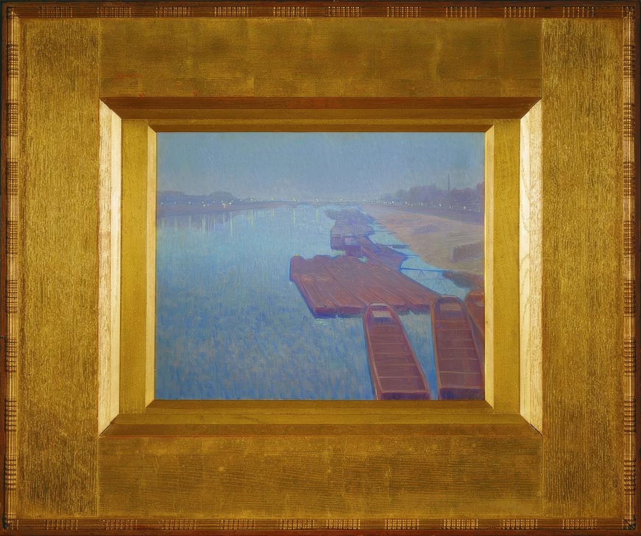 De Seine (Nocturne) door Charles Guilloux