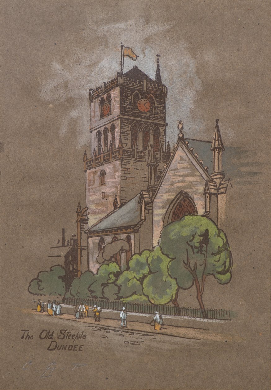 De Oude Toren, Dundee door Charles Gustav Louis Phillips
