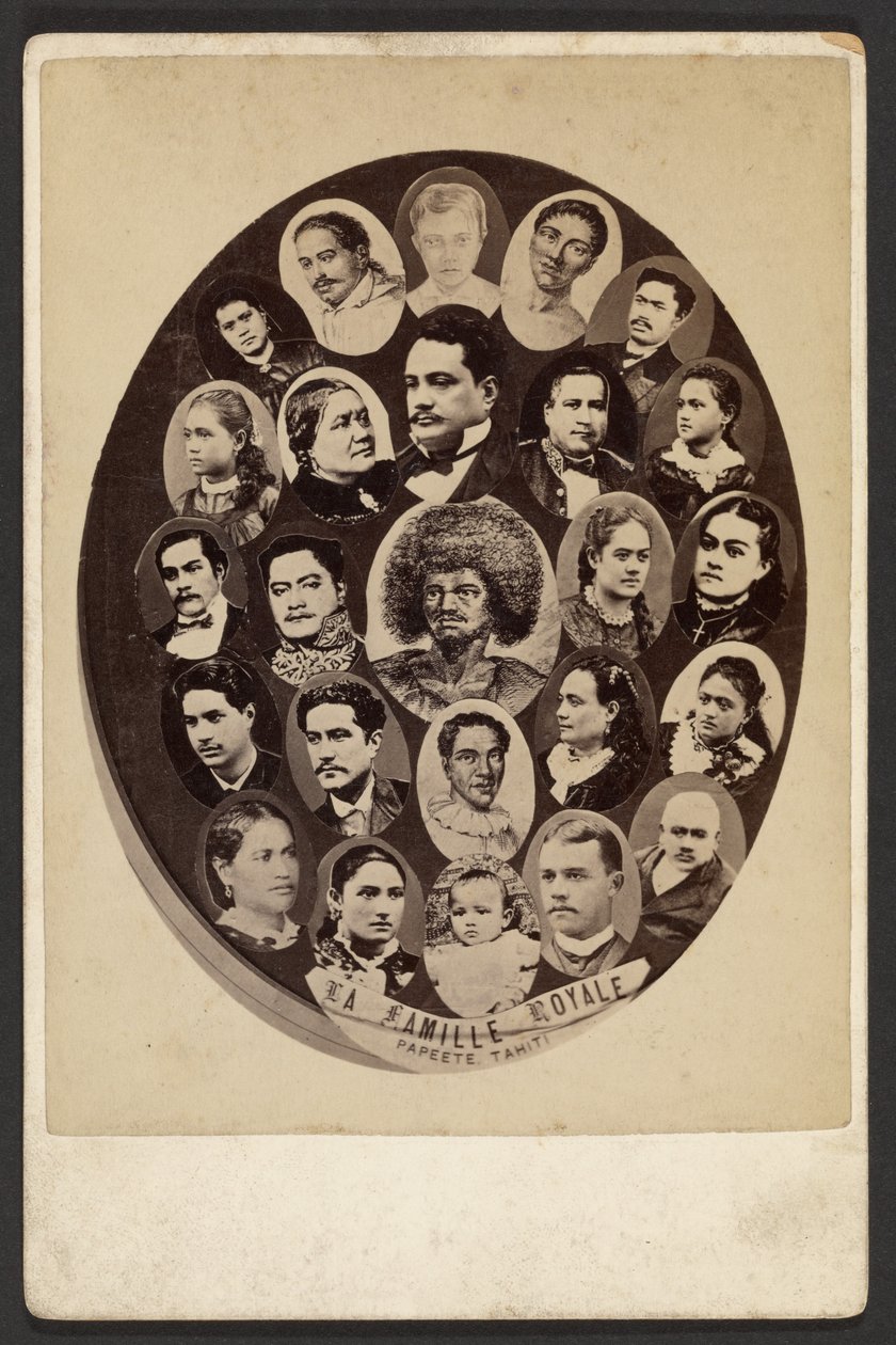 De koninklijke familie, Papeete, Tahiti door Charles Gustave Spitz