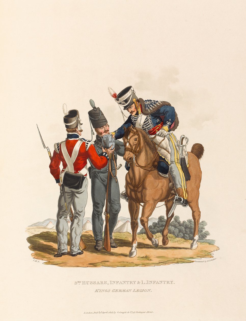 3e Huzaren, Infanterie en Lichte Infanterie. King