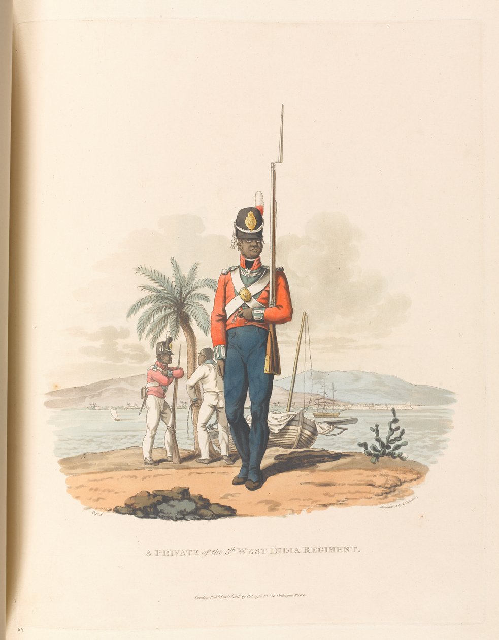 Een soldaat van het 5e West-Indische Regiment door Charles Hamilton (after) Smith