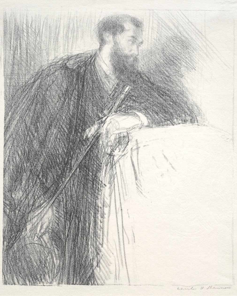 Lucien Pissarro door Charles Haslewood Shannon