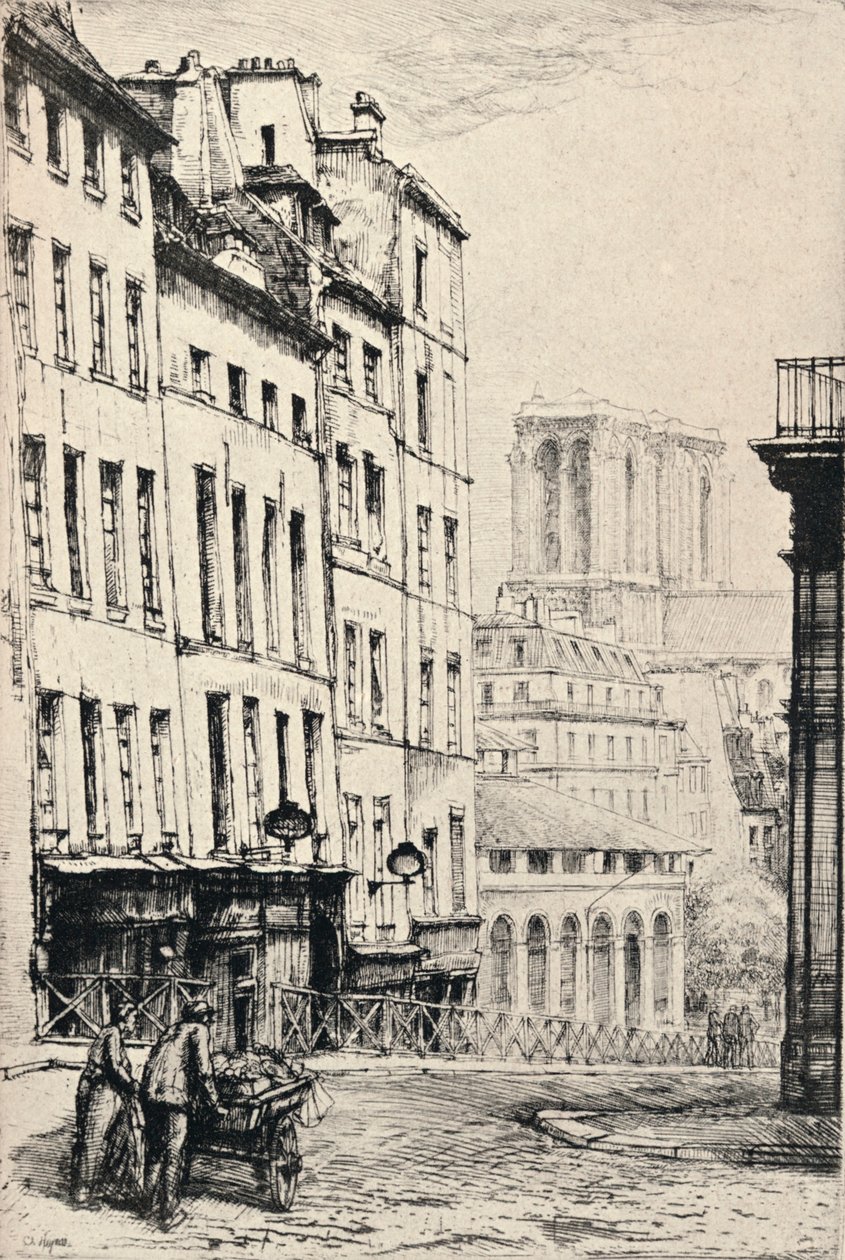 Rue de la Montagne-Ste Genevieve, 1915 door Charles Heyman