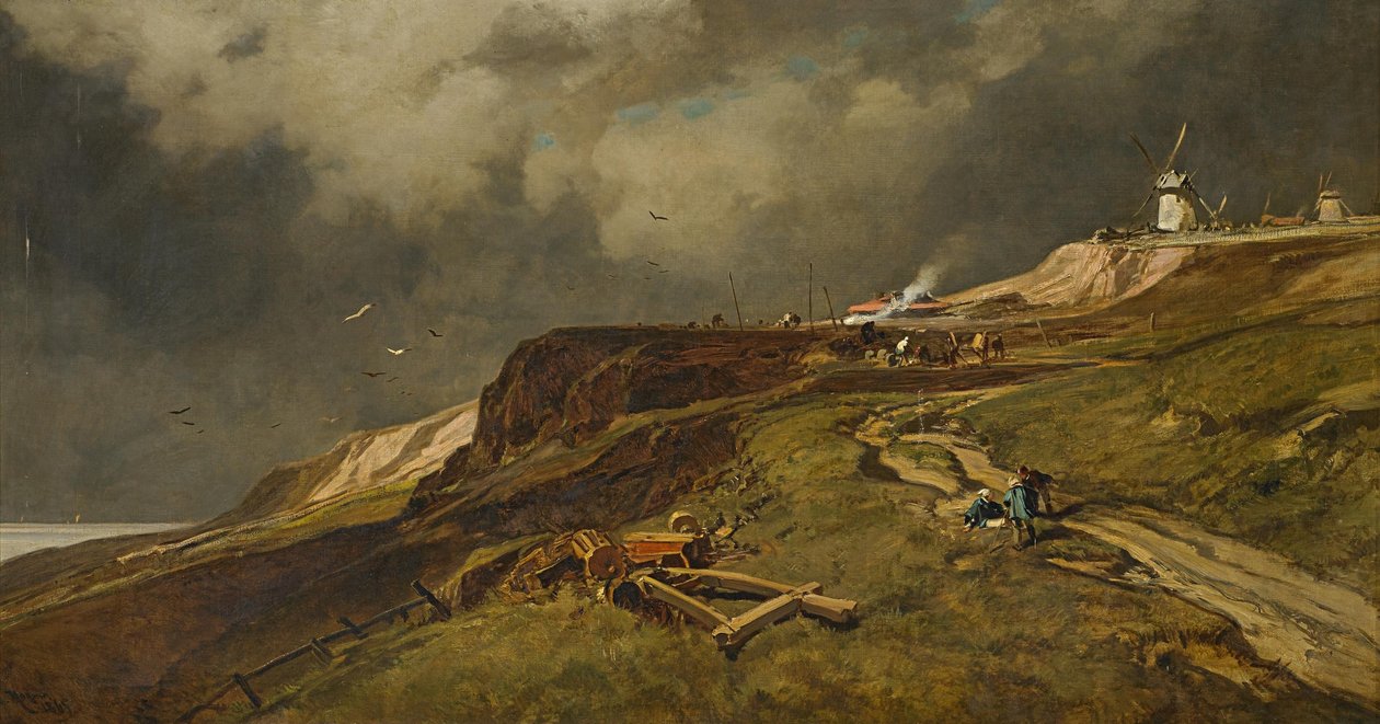 Aan de Normandische kust door Charles Hoguet