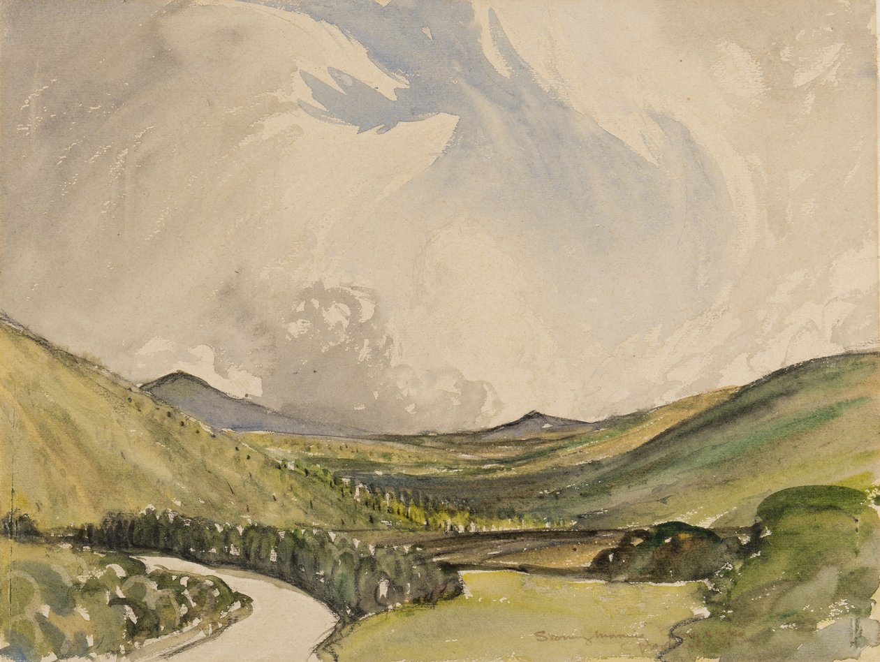 Stormachtige ochtend, Graystoke, Cumbria door Charles John Holmes