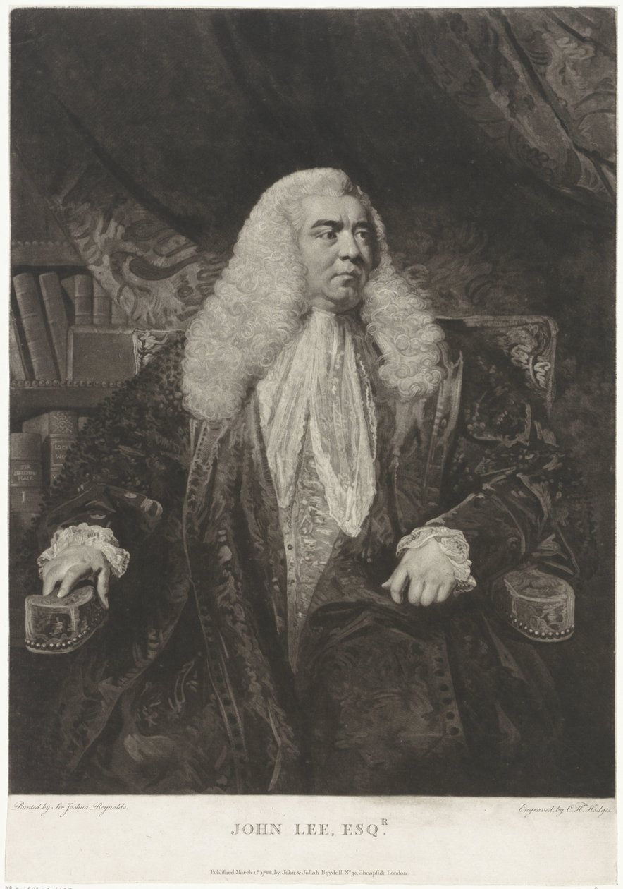 Portret van John Lee door Charles Howard Hodges