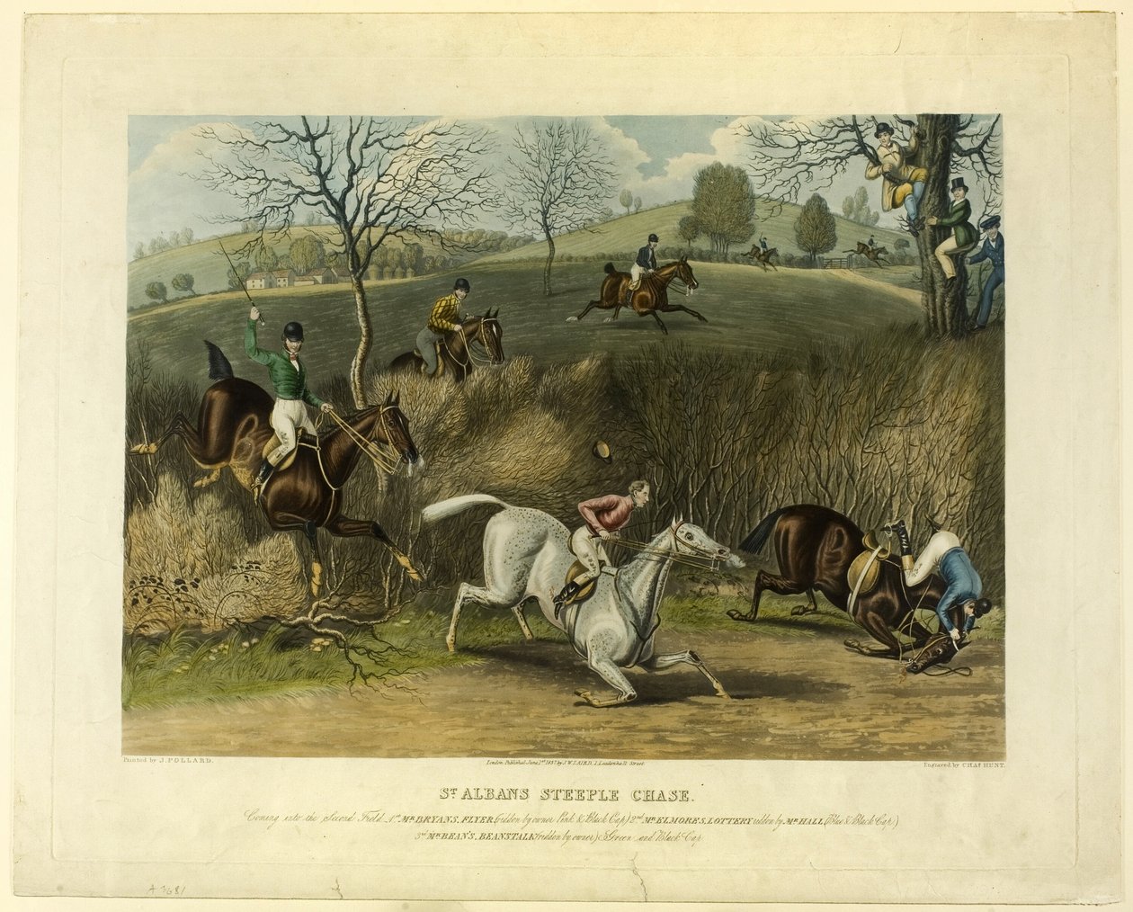 Saint Albans steeplechase door Charles Hunt