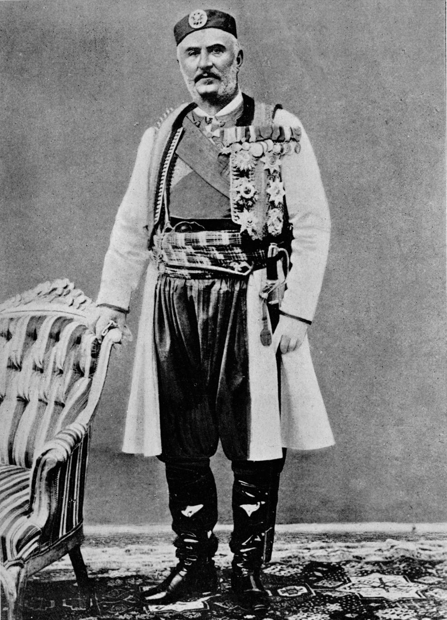 Nicholas I., koning van Montenegro door Charles J. S. Makin