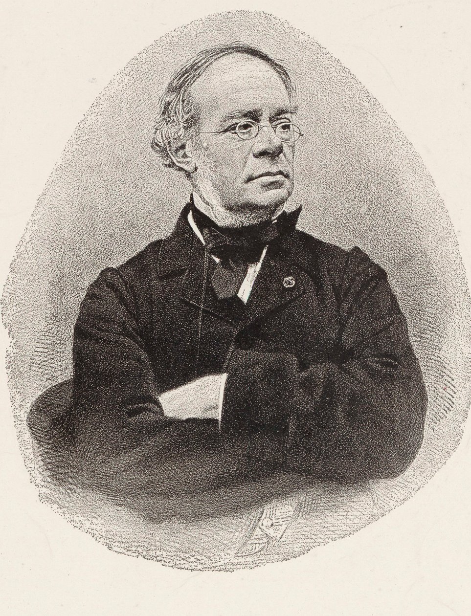 Portret van de componist Jacques Fromental Halévy 1799-1862 door Charles Jeremie Fuhr