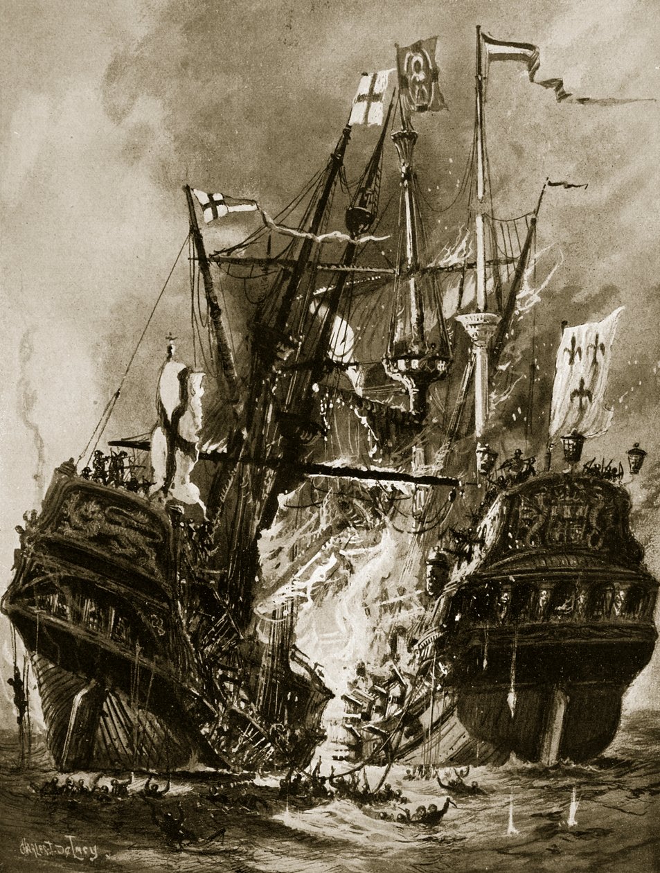De brand van de 