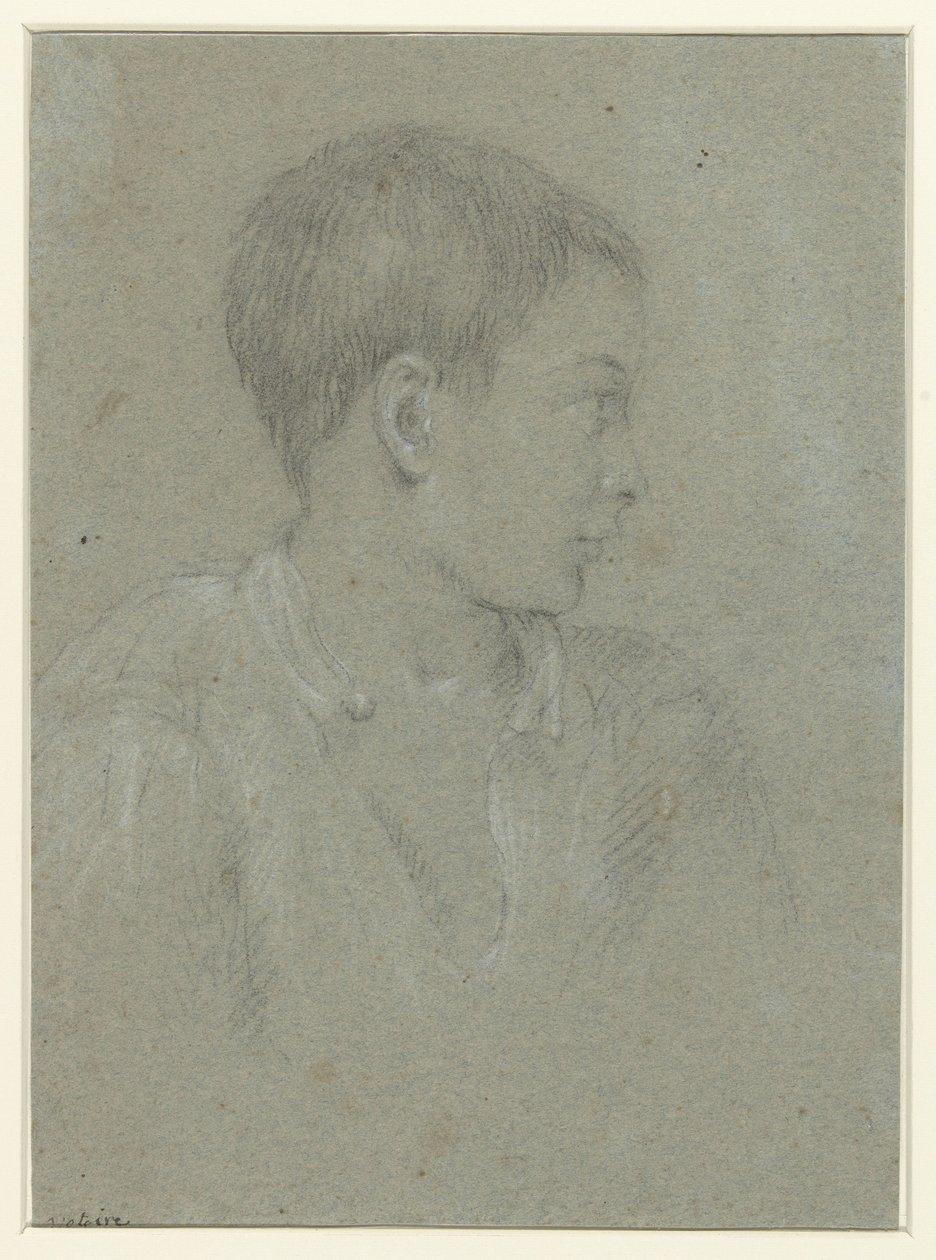 Italiaanse knaap, het hoofd naar rechts door Charles Joseph Natoire (possibly)