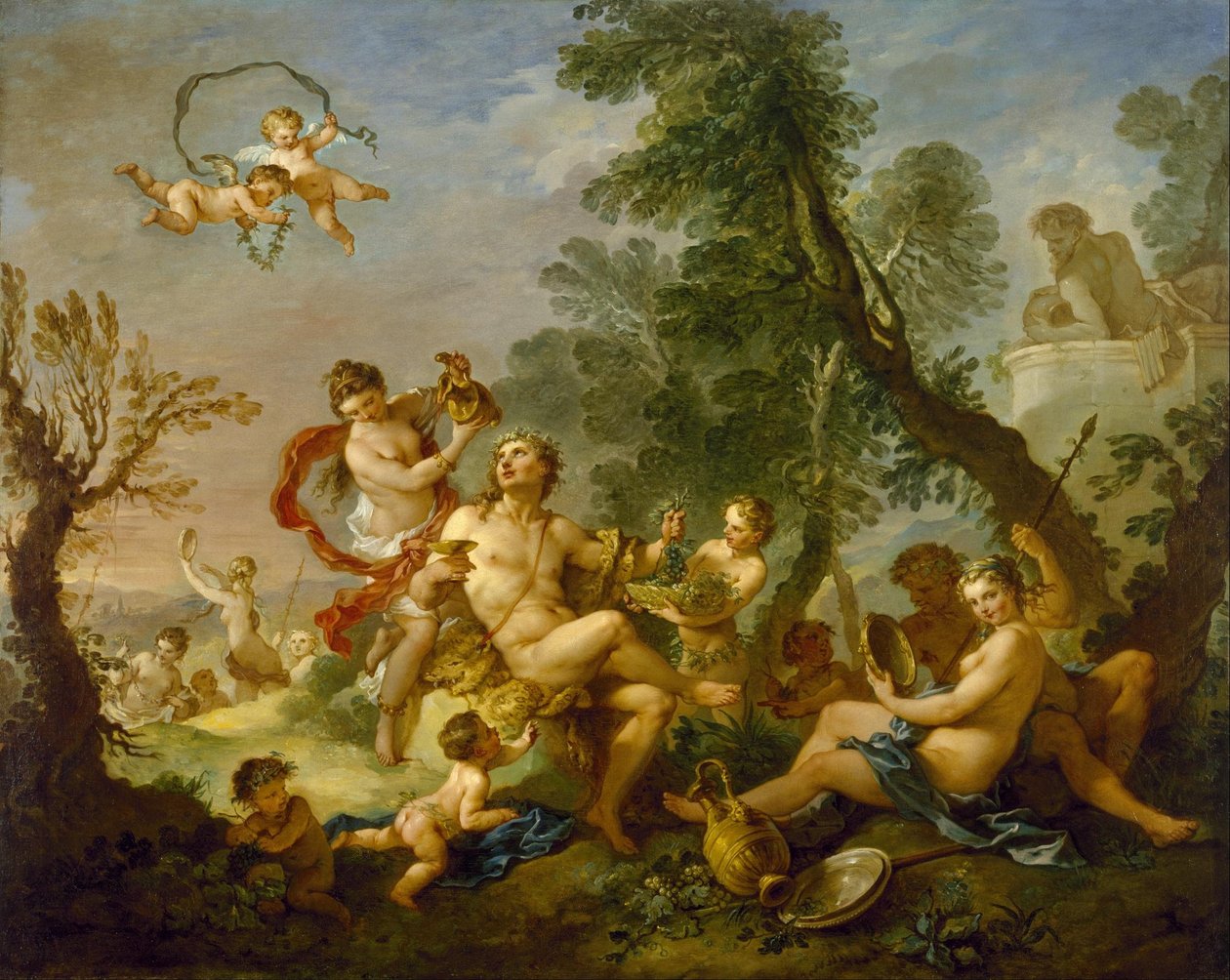 Bacchanaal door Charles Joseph Natoire