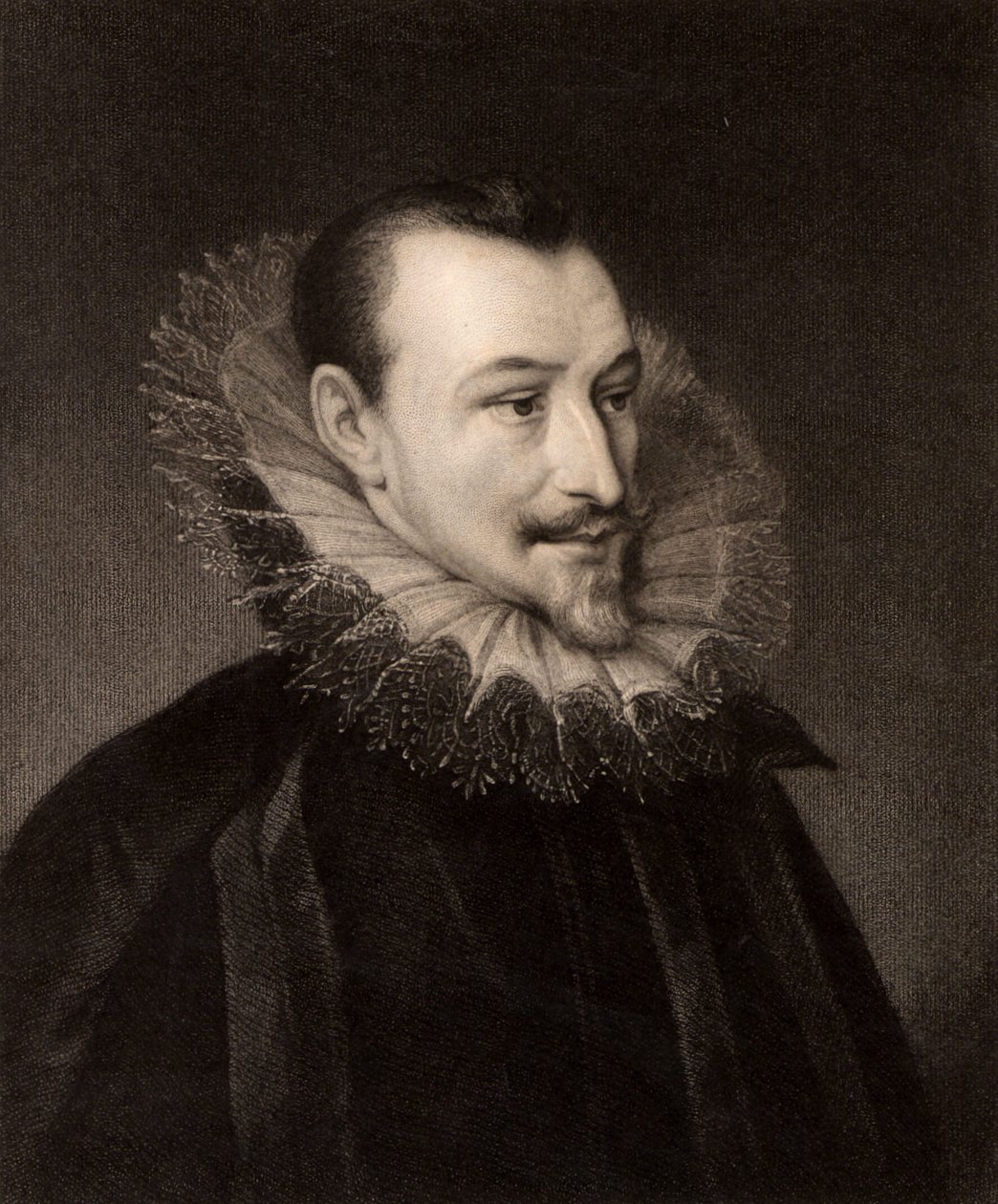 Portret van Edmund Spenser door Charles Knight