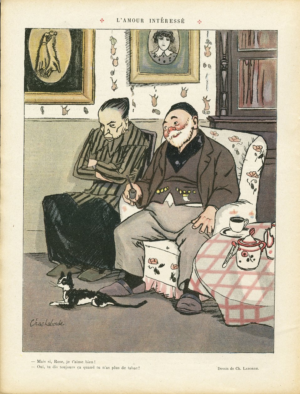 Illustratie van Chas-Laborde (1886-1941) in Le Rire, 05/04/13 - L