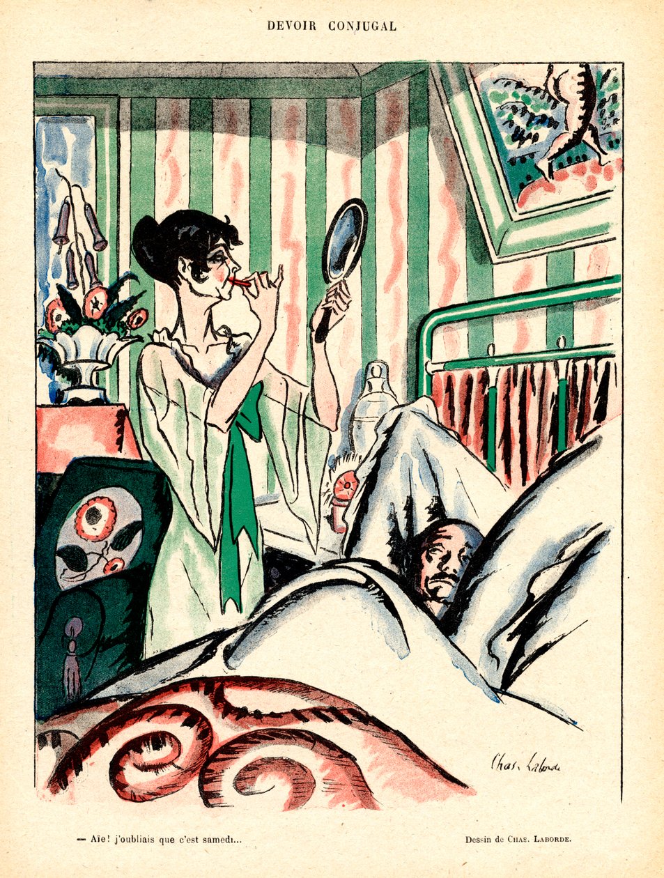 Le Rire Rouge, Satirisch in kleuren door Charles Laborde
