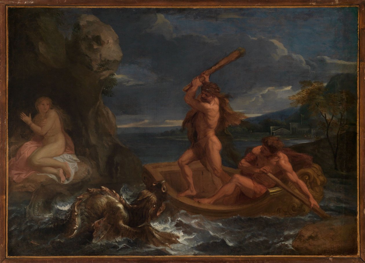 Herakles bevrijdt Hesione door Charles Le Brun
