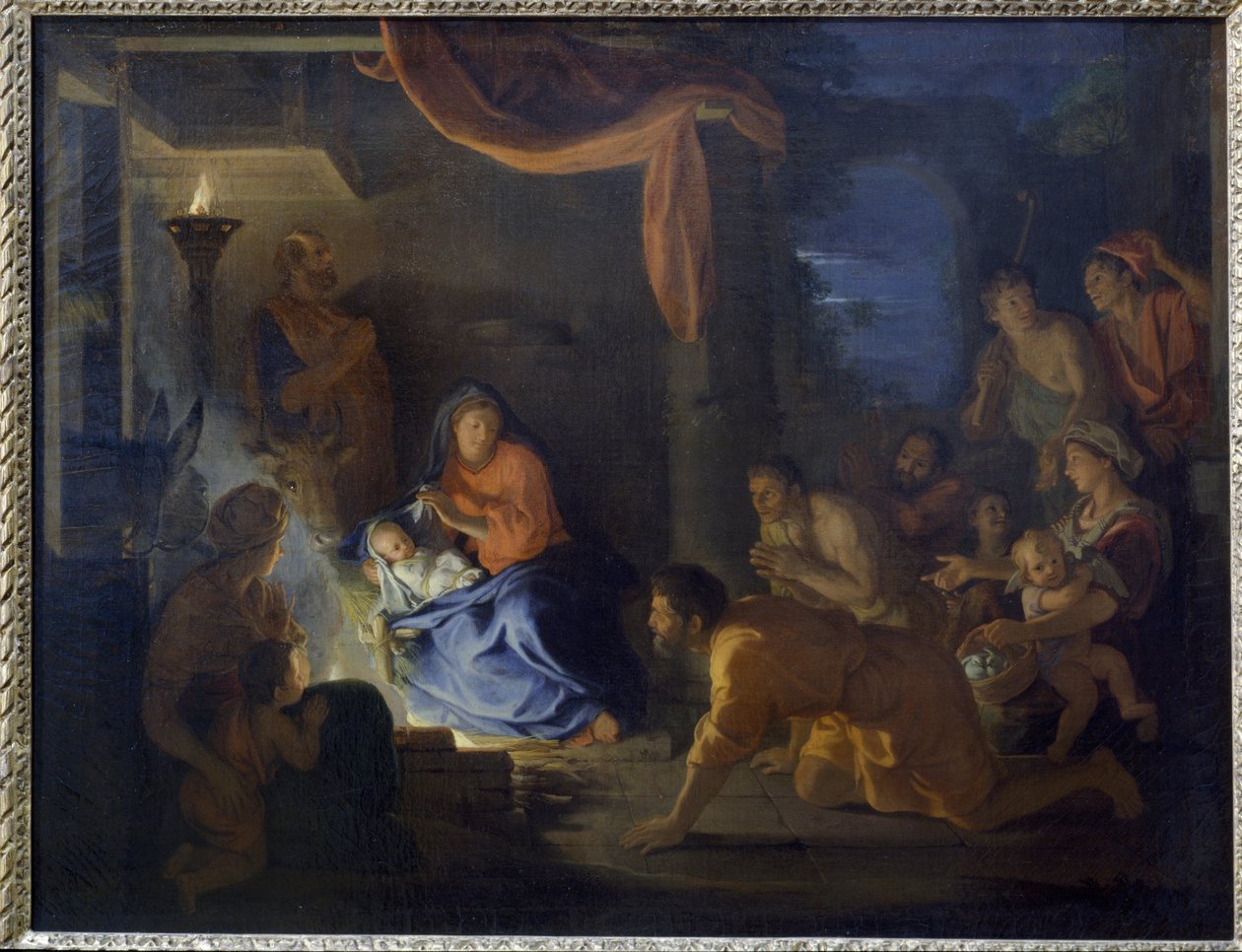 De Aanbidding van de Herders door Charles Le Brun