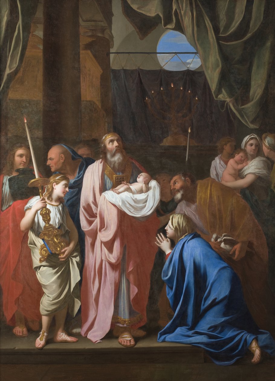 De presentatie van Christus in de tempel, 1645 door Charles Le Brun