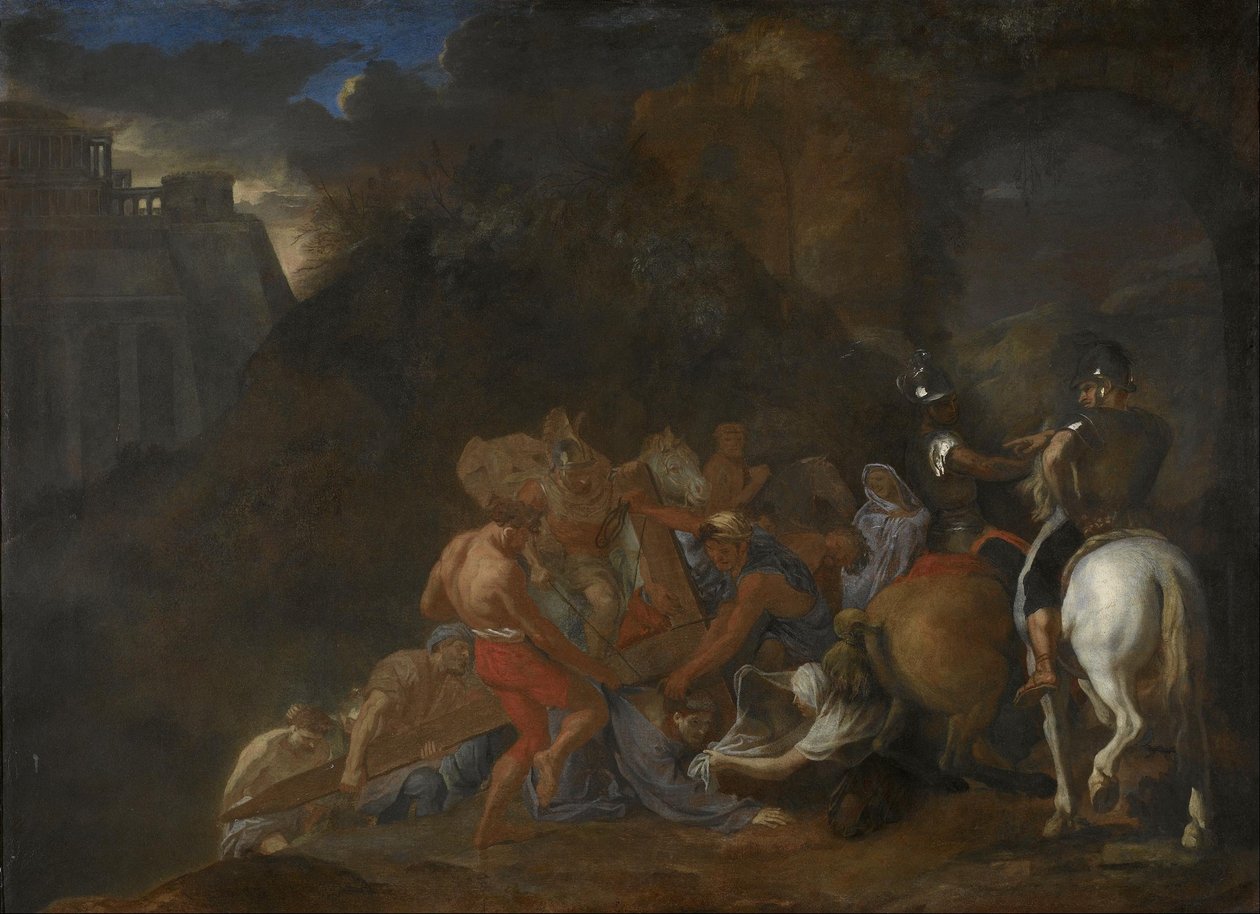 De weg naar Golgota door Charles Le Brun