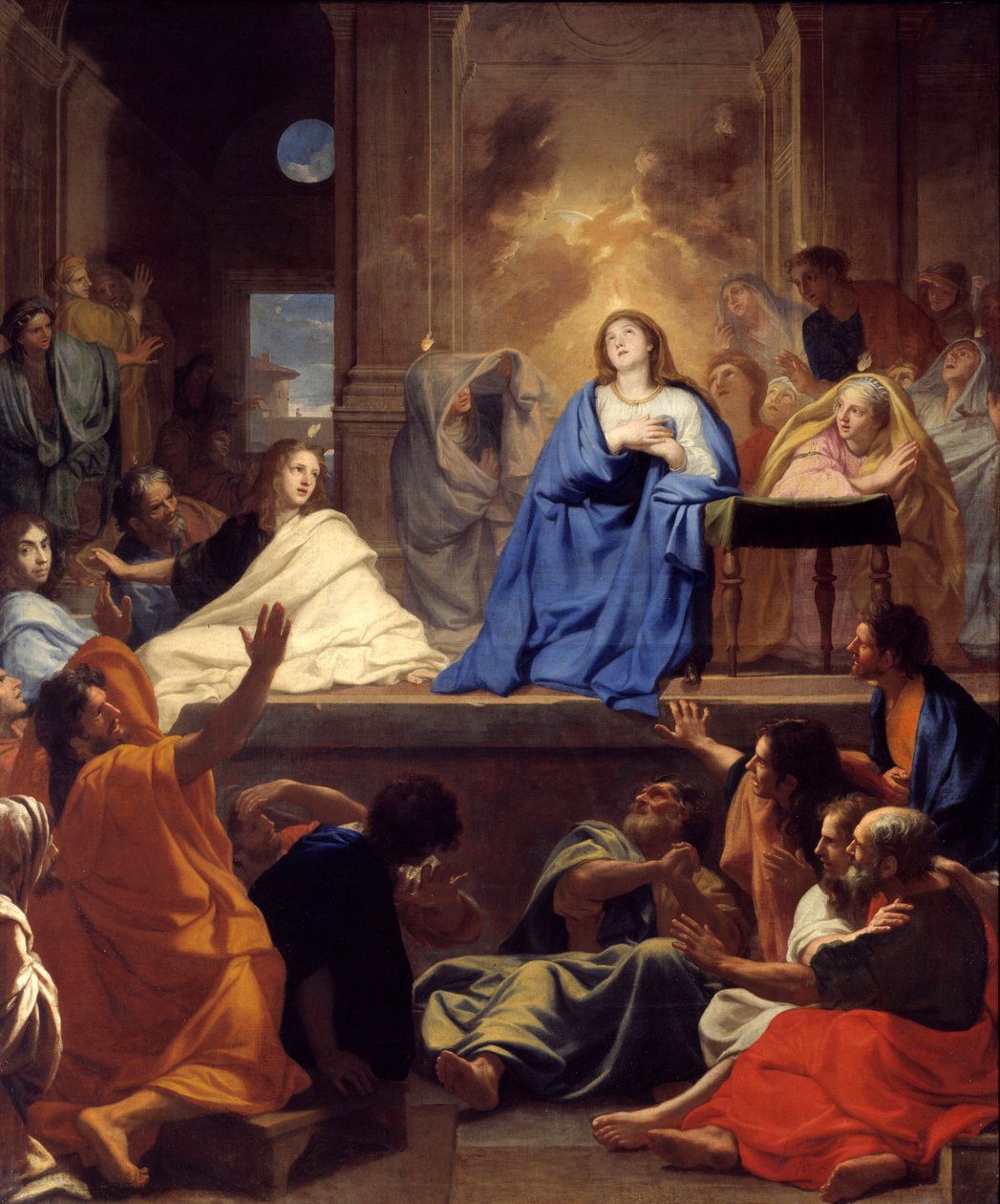De nederdaling van de Heilige Geest door Charles Le Brun