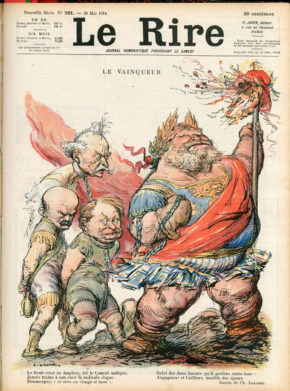 Omslag van “Le Lire”, Satirisch in kleuren door Charles Leandre
