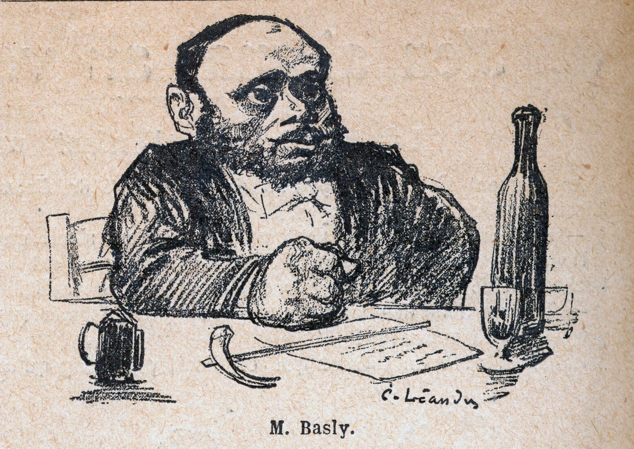 Emile Basly (1835-1928), afgevaardigde van Parijs - gravure in 
