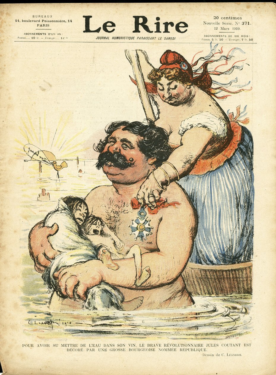 Illustratie van Charles Leandre voor de omslag van Le Lire door Charles Leandre