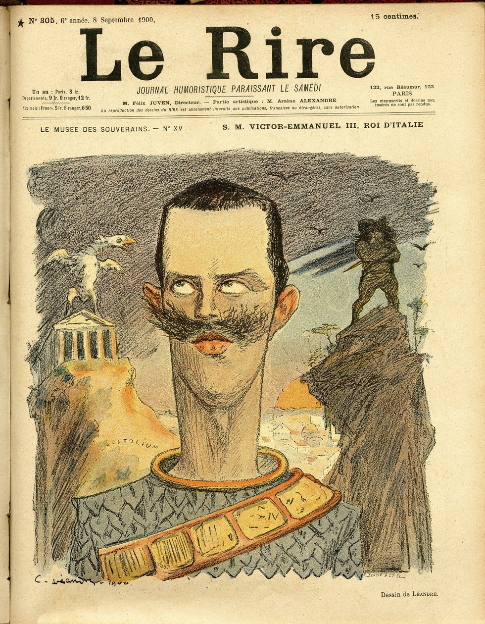 Illustratie van Charles Leandre (1862-1934) voor de omslag van Le Rire door Charles Leandre