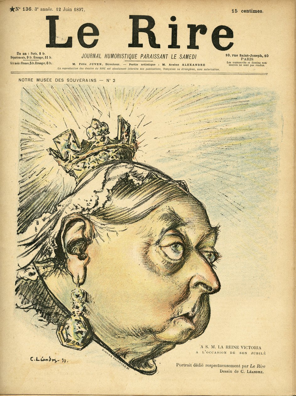 Illustratie van Charles Leandre (1862-1934) voor de omslag van Le Rire door Charles Leandre
