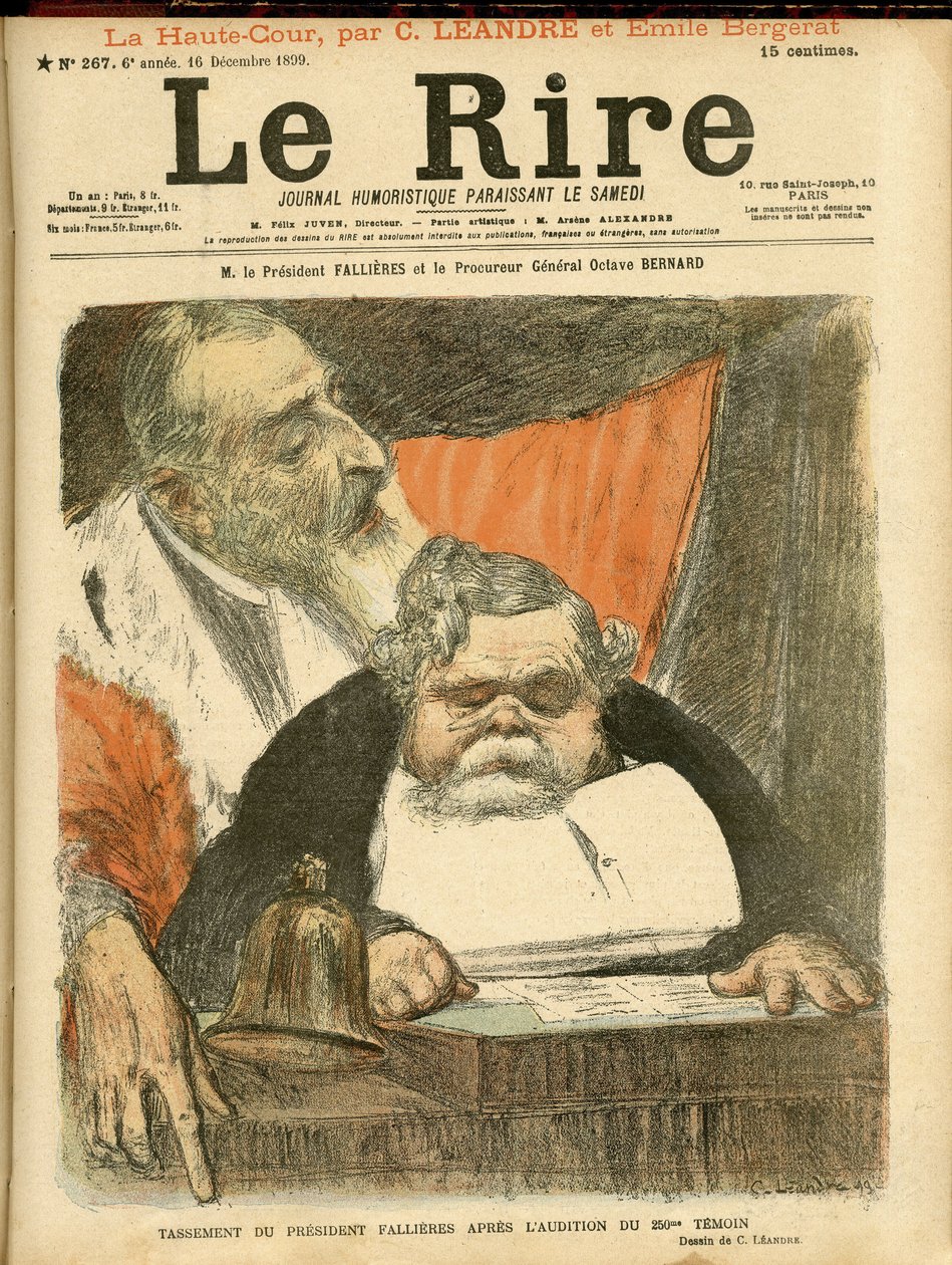 Illustratie van Charles Léandre (1862-1934) voor de omslag van Le Rire door Charles Leandre
