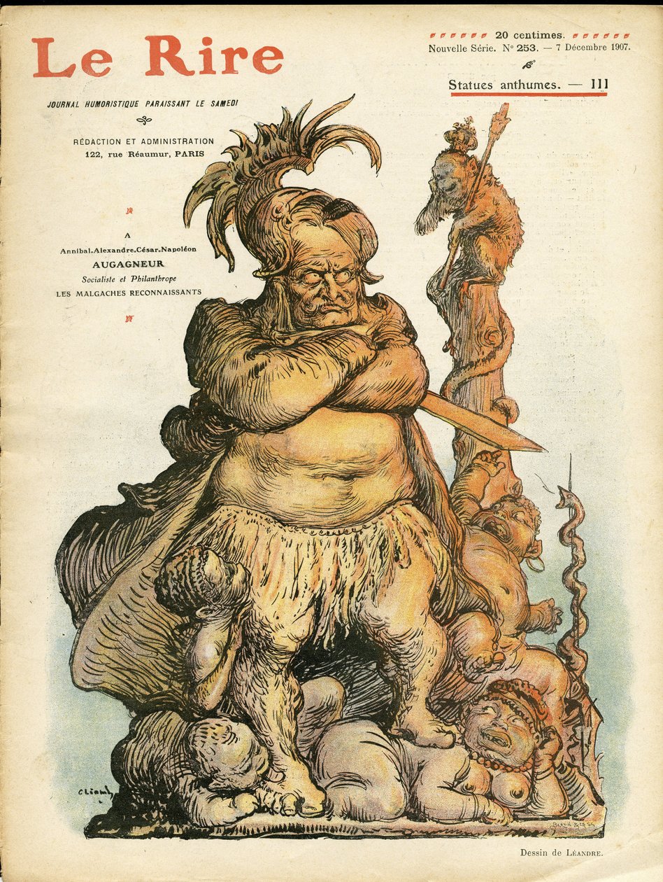 Illustratie van Charles Leandre (1862-1934) voor de Omslag van Le Rire, 07/12/07 - Augagneur Victor (1855-1931) - Statuficatie door Charles Leandre