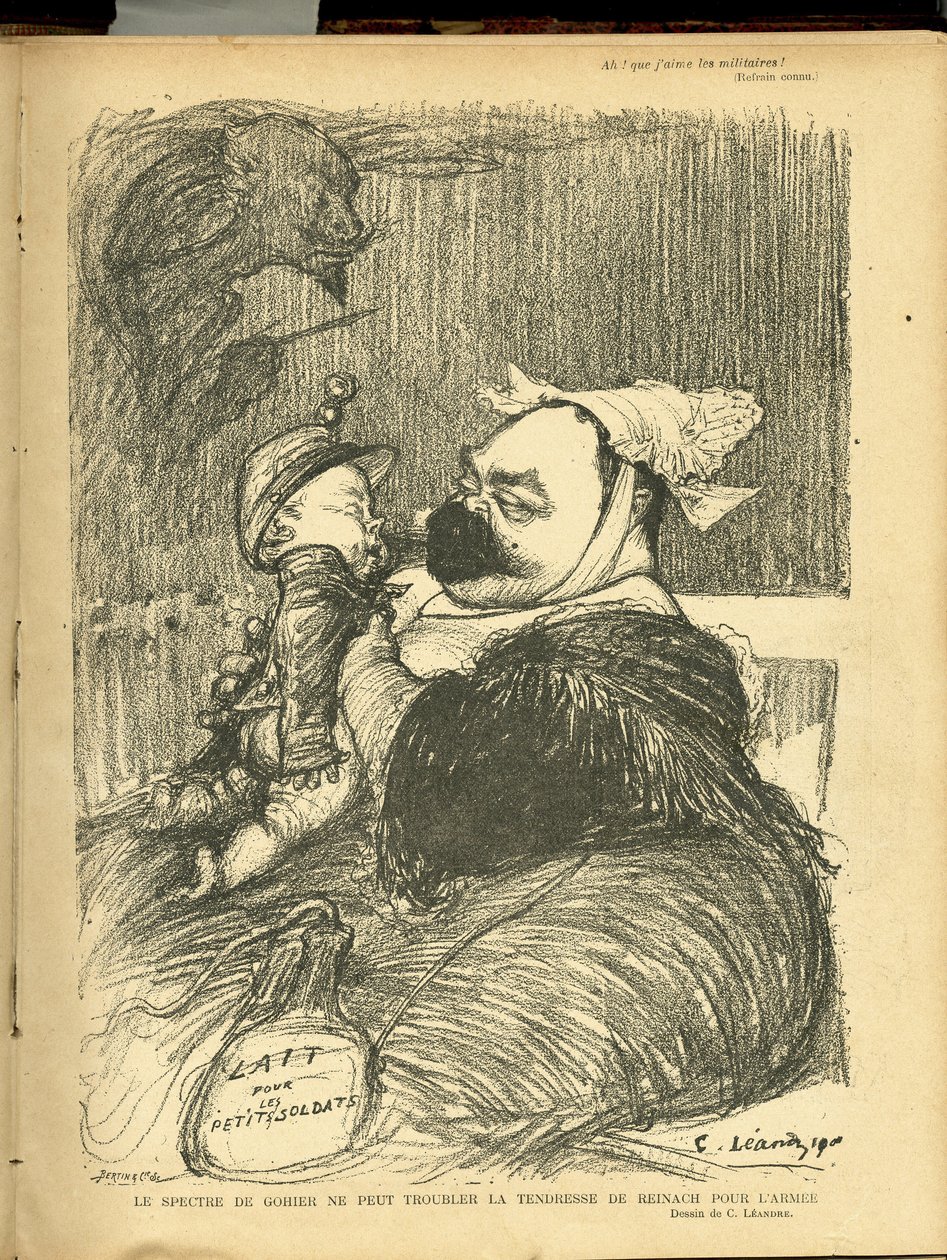 Illustratie van Charles Leandre (1862-1934) in Le Lire door Charles Leandre