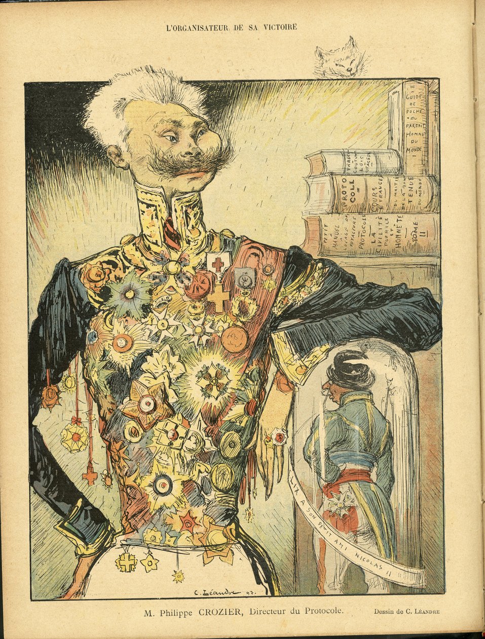 Illustratie van Charles Leandre (1862-1934) in Le Rire door Charles Leandre